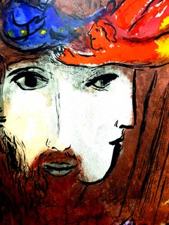 Marc Chagall - Double Portrait - Original Lithograph
