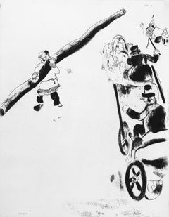 Marc Chagall, Incontro con un contadino, da Anime morte, 1923-1927