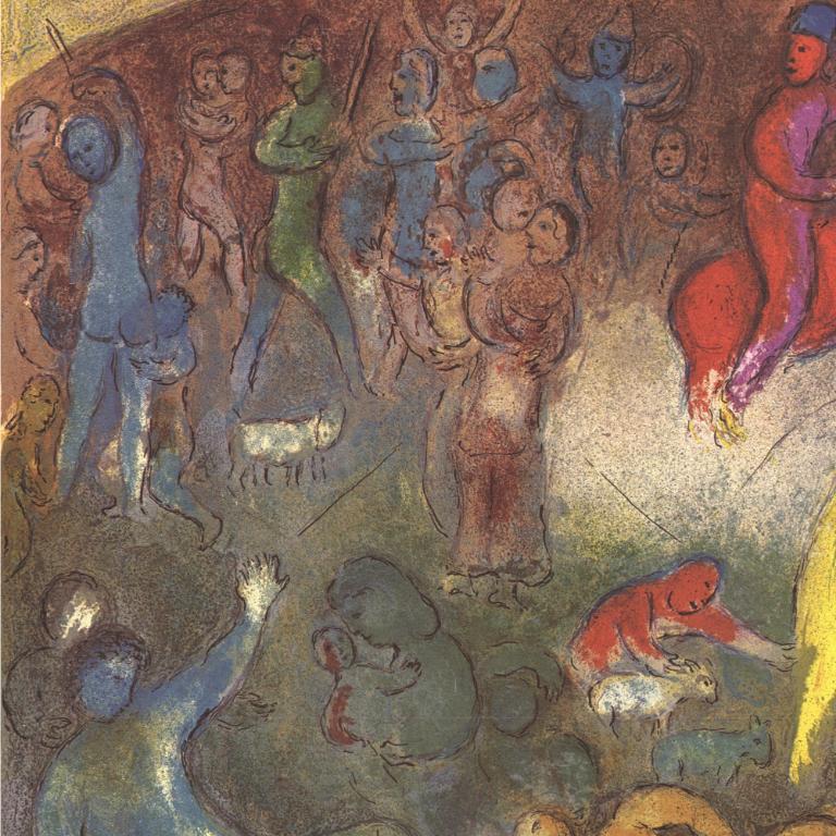 Marc Chagall 'Enlevement de Chloe (Abduction of Chloe)' 1977- Lithograph For Sale 2