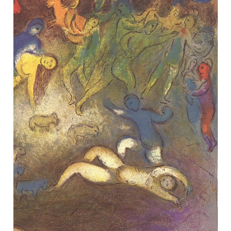 Marc Chagall 'Enlevement de Chloe (Abduction of Chloe)' 1977- Lithograph For Sale 3