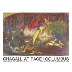 Vintage Marc Chagall 'Enlevement de Chloe (Abduction of Chloe)' 1977- Lithograph