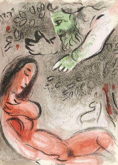 Marc Chagall, Eve Cursed by God, from Drawings for the Bible, 1956
