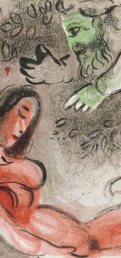 Marc Chagall, Ève maudite par Dieu, extrait des Dessins pour la Bible, 1956