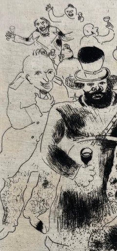 Marc Chagall, Feast at the Police Chief's House, from Dead Souls, 1923–1927