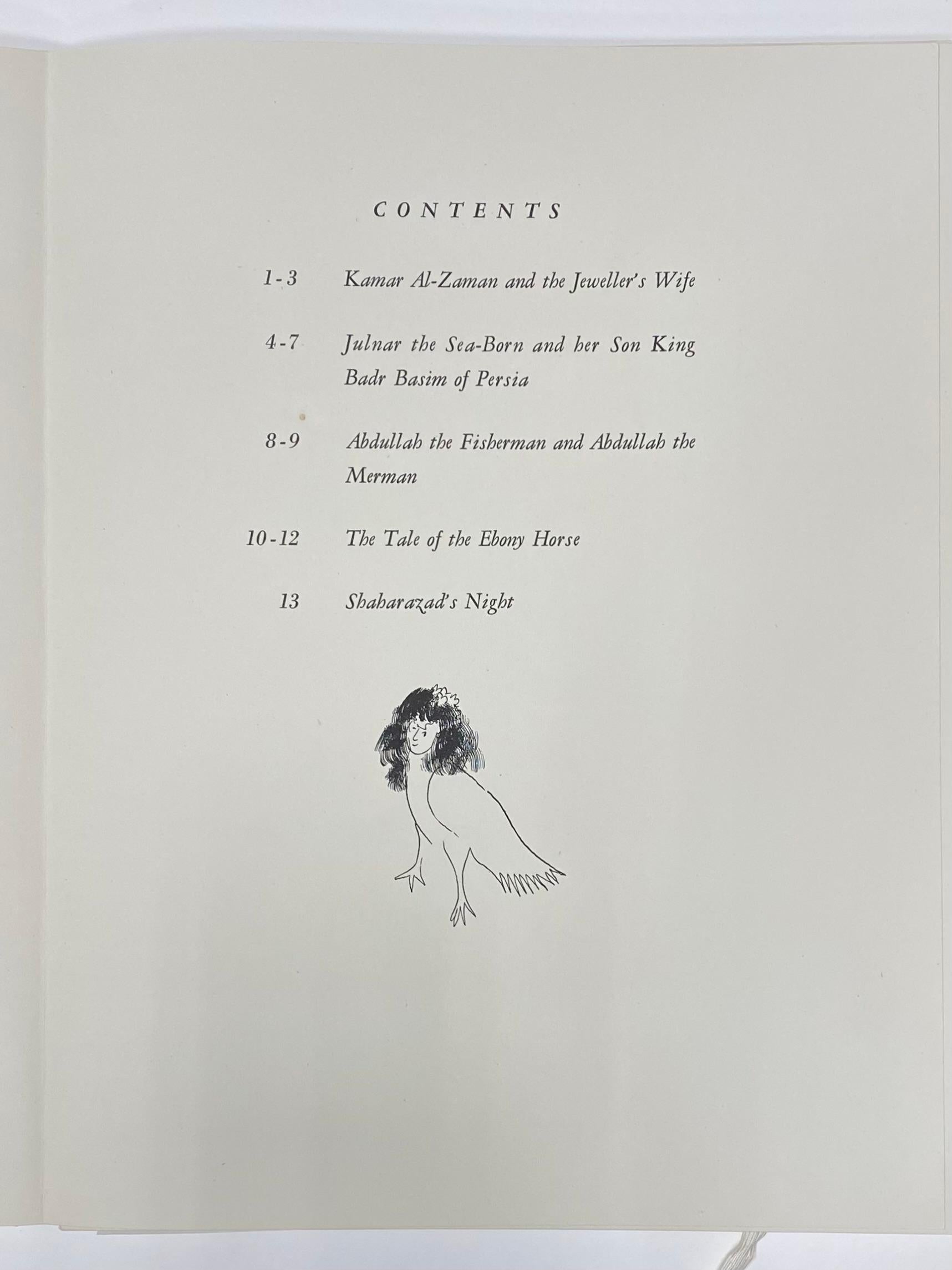 Marc Chagall (1887-1985)
FOUR TALES FROM THE ARABIAN NIGHTS (MOURLOT 36 - 47; CRAMER BOOKS 18)

The complete set of twelve lithographs printed in colors, 1948, each signed in pencil, inscribed with the plate number and numbered 58/90 (there was also