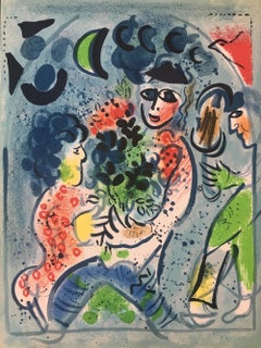 Vintage Marc Chagall, "Frontispiece", lithograph, 1969