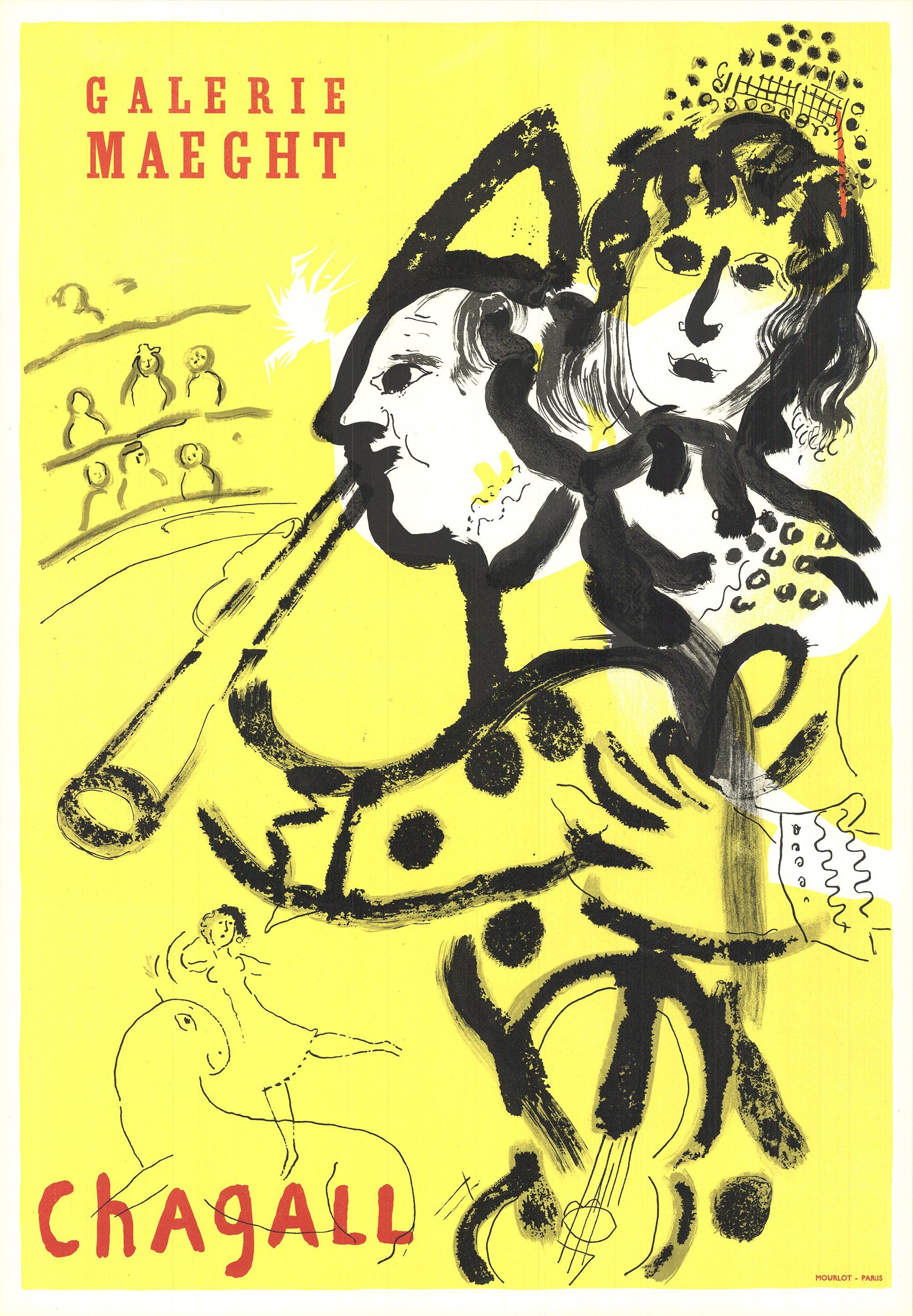 Marc Chagall 'Galerie Maeght' STONE  lithograph For Sale 1