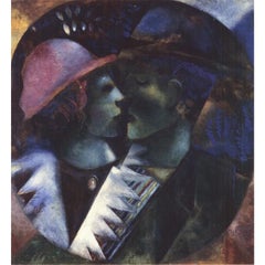 Marc Chagall 'Green Lovers' 2007- Offset Lithograph