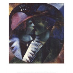 Marc Chagall 'Green Lovers' 2007- Offset Lithograph