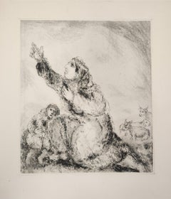Marc Chagall 'Hannah prie le Seigneur' 1956 Eau-forte