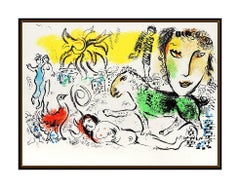 Marc Chagall Homecoming XXE Siecle Color Lithograph Nude Female Modernism Art