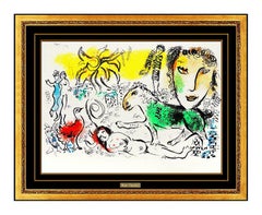 Marc Chagall Homecoming XXE Siecle Color Lithograph Nude Female Modernism Art