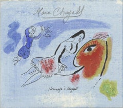 Marc Chagall 'Hommage a Chagall' Mid Century Vintage