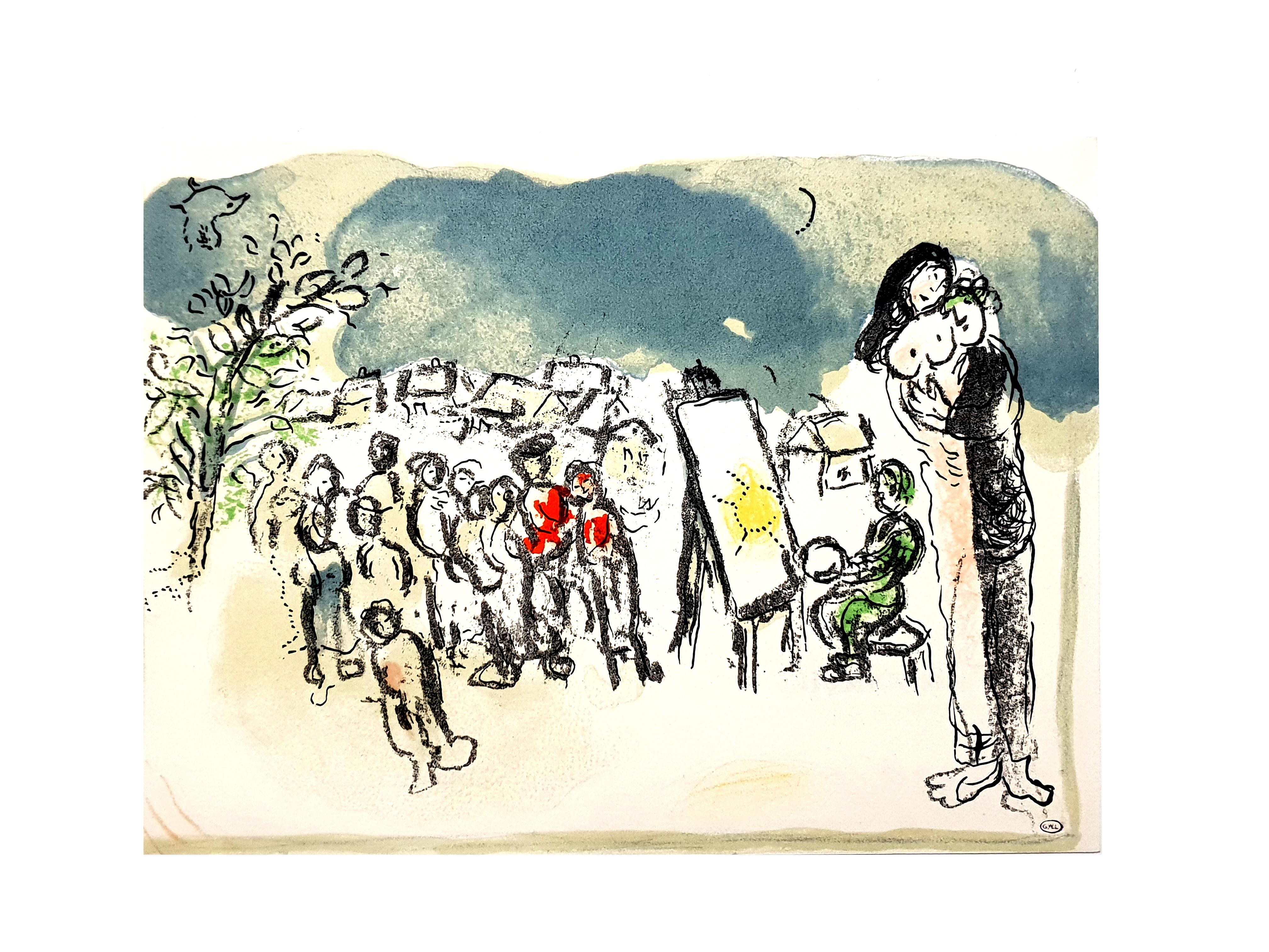 Marc Chagall - Hommage à Julien Cain - Original Lithograph