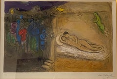 Marc Chagall, "Hymen", original lithograph, hand signed