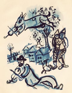 Marc Chagall, In the Village, from Color of Love, 1958 (after)