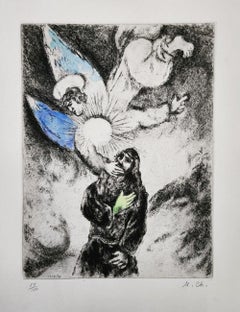 MARC CHAGALL 'JEREMIAH RECEIVED GIFT OF THE PROPHECY - 1956