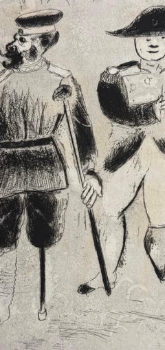 Marc Chagall, Kopeikine or Napoleon, from Dead Souls, 1923–1927