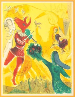 Marc Chagall "La Danse" Lithograph in Colors