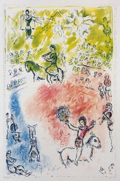 Litografia di Marc Chagall "La Parade" da Derriere le Miroir