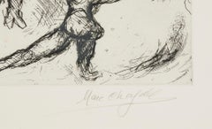 Marc Chagall - L'Ane au bouquet de fleurs - gravure à l'eau-forte signée sur papier japonais