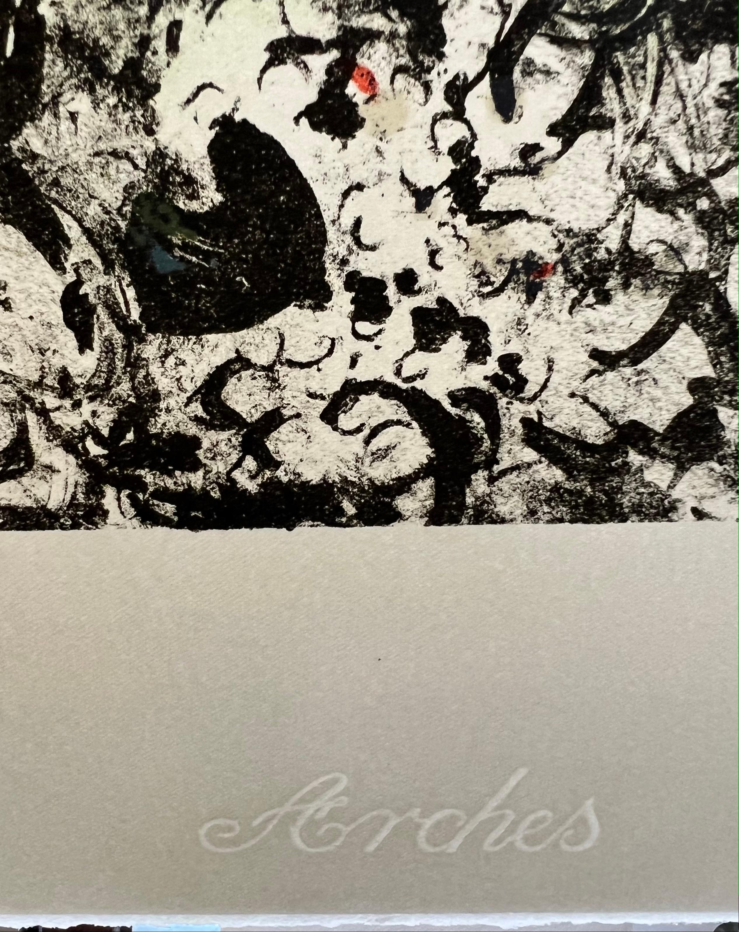 Marc Chagall Original Bouquet Limited Edition Facsimile Signed Lithograph – 34x23 Inches
