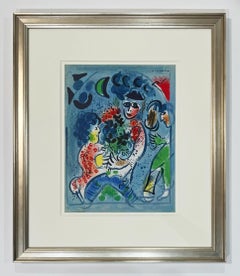 Lithografie von Marc Chagall, 1969, Frontispiz aus „Chagall Lithographe“, Band III