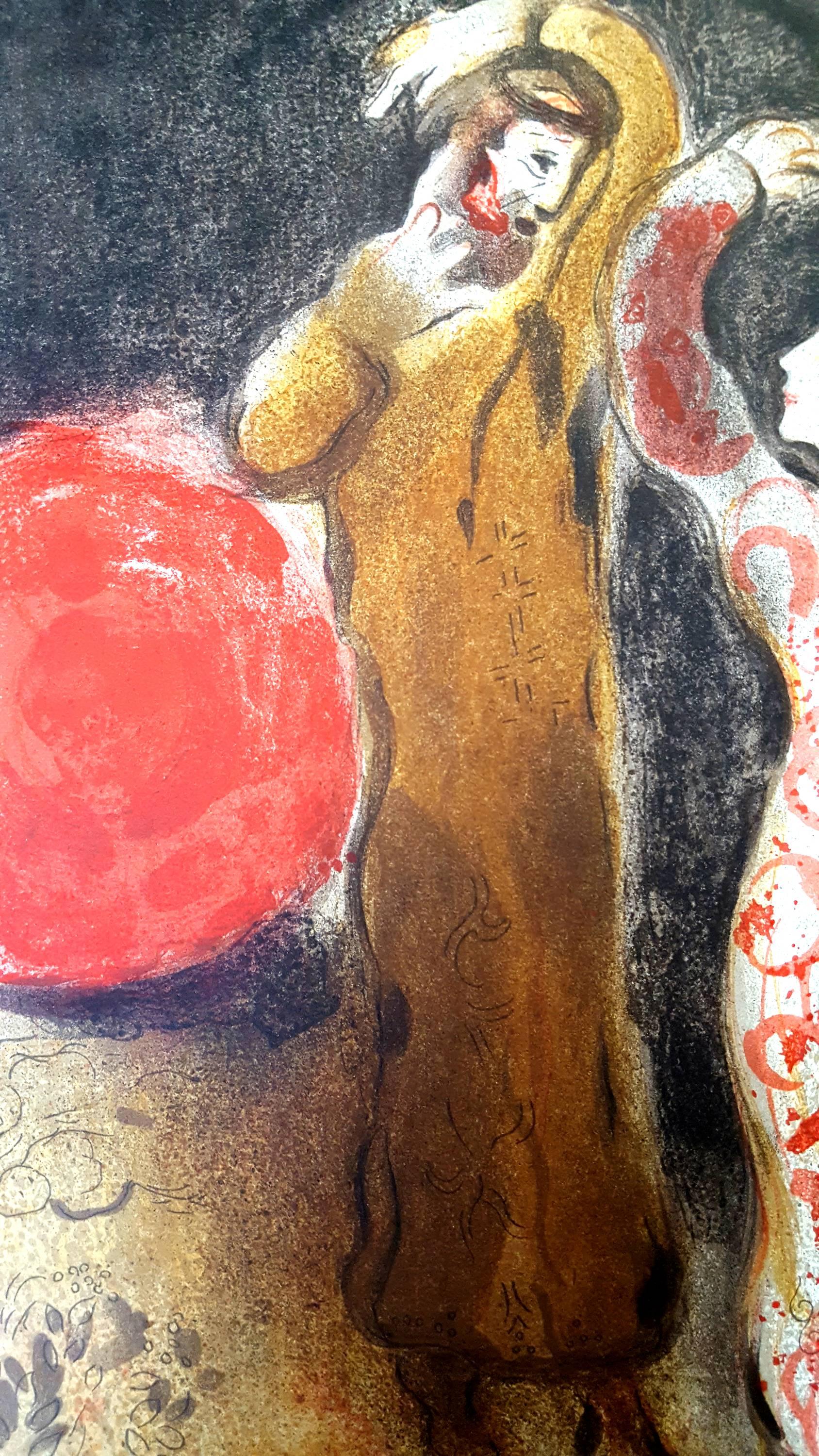 Marc Chagall –  Meeting of Ruth und Boaz – Originallithographie im Angebot 2