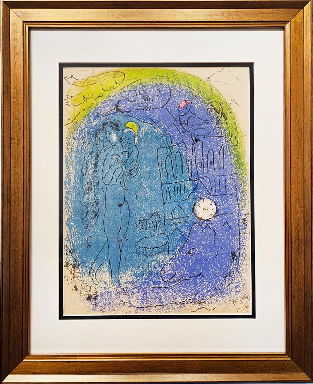 Artiste :  Chagall, Marc
Titre :  Mère et Enfant devant Notre-Dame
Date :  1952
Moyen :  Lithographie
Édition : Édition non numérotée de 6 000 exemplaires
Encadré Dimensions :  20.50" x 16.25"
Signature :  Non signé
La littérature :  Mourlot réf. n°