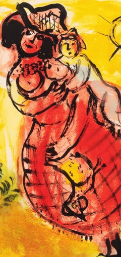 Marc Chagall, Mexican Peasant Woman, from Color of Love, 1958 (after)
