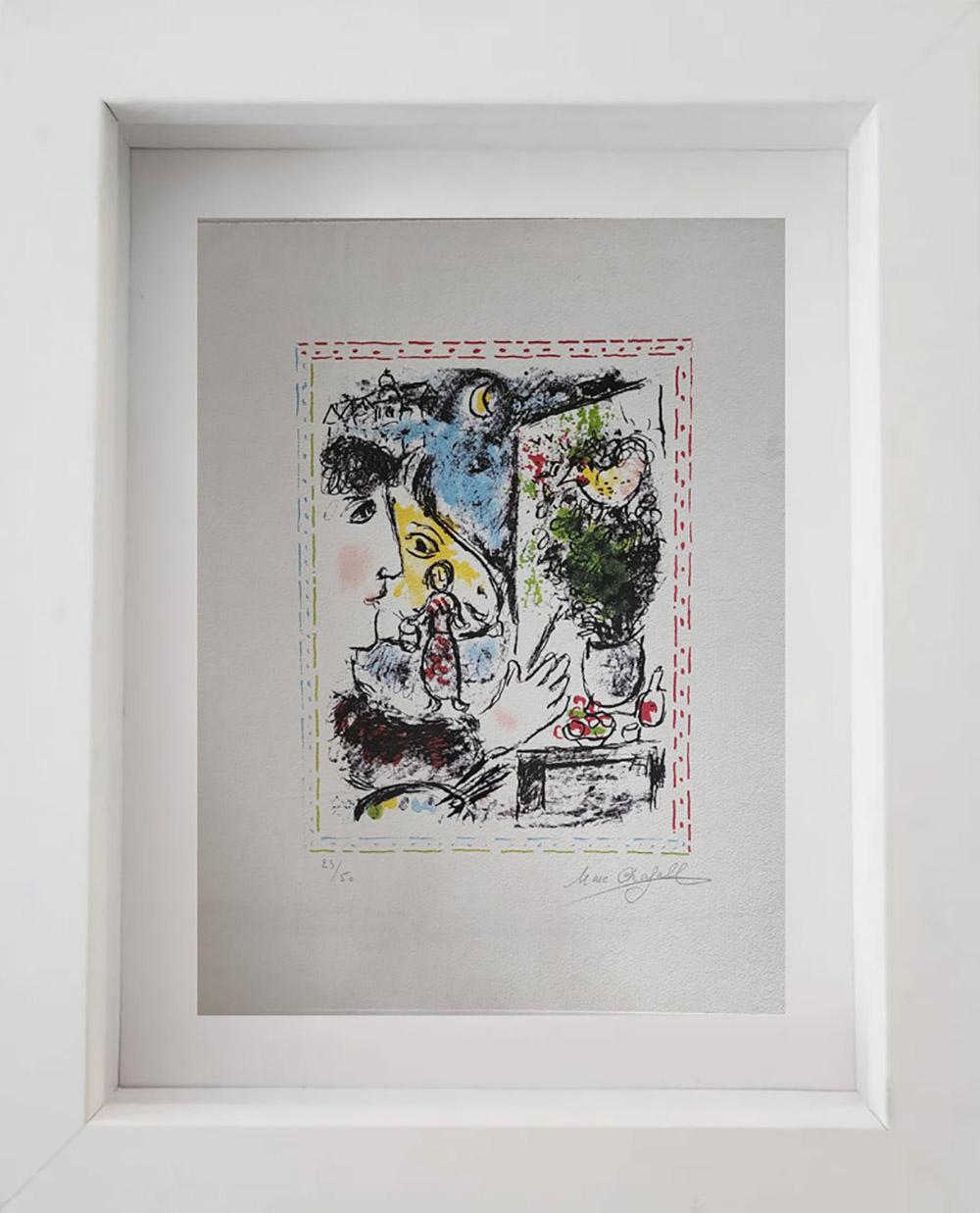Marc Chagall Figurative Print – MARC CHAGALL „MONDE FAMILIER - 1983“