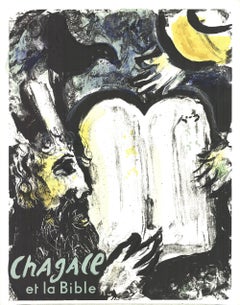'Moses and the Tablets of The Law' 1962- Lithograph