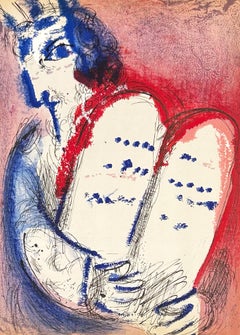 Marc Chagall Mosè III, da Le litografie della Bibbia 1956