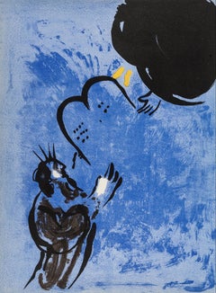 Marc Chagall, Moses Receives the Tablets of the Law, from Verve, Revue, 1956