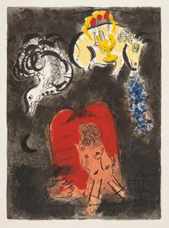 Marc Chagall 'Moses receives the Ten Commandments, 1966' original lithograph