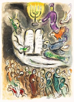 Marc Chagall 'Moses Shows the Elders the Tablets of the Law, 1966'