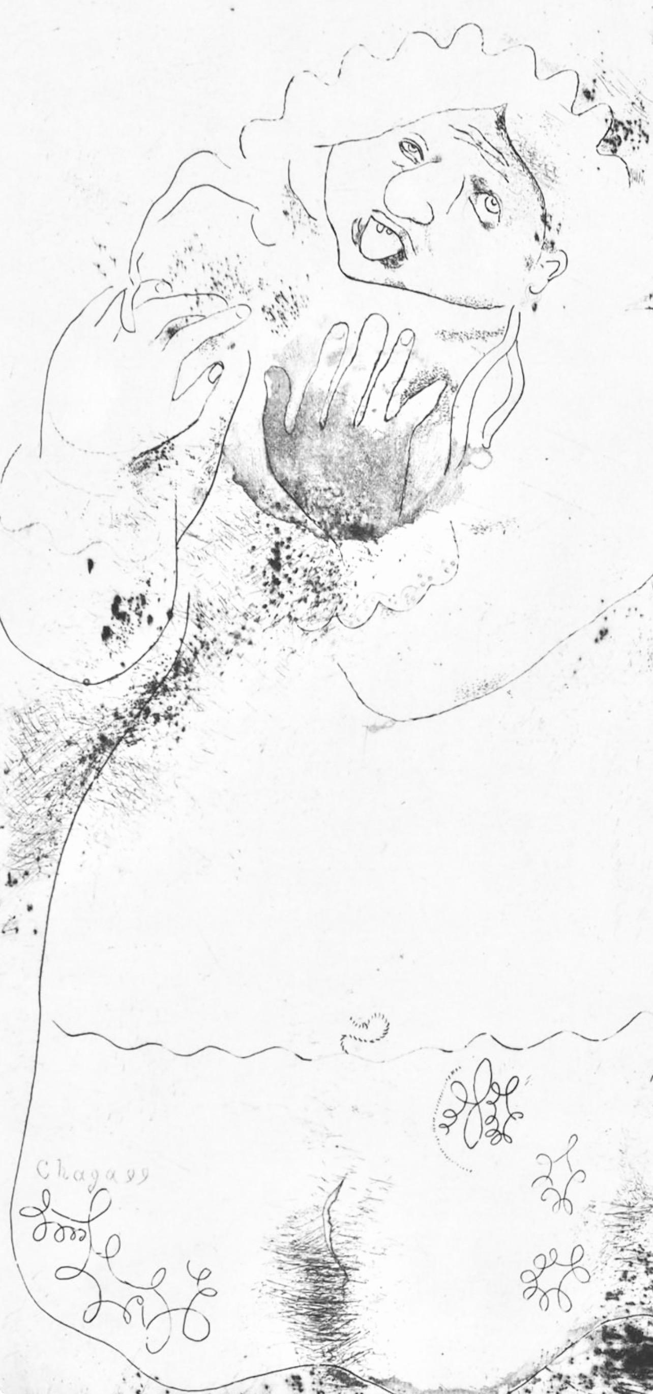 Marc Chagall, Mrs. Korobotchka, from Nicolas Gogol, Dead Souls, 1923-1927 For Sale 1