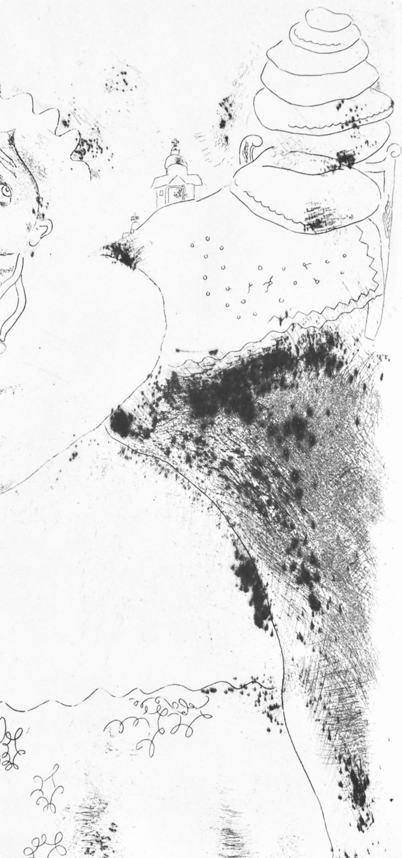 Marc Chagall, Mrs. Korobotchka, from Nicolas Gogol, Dead Souls, 1923-1927 For Sale 3