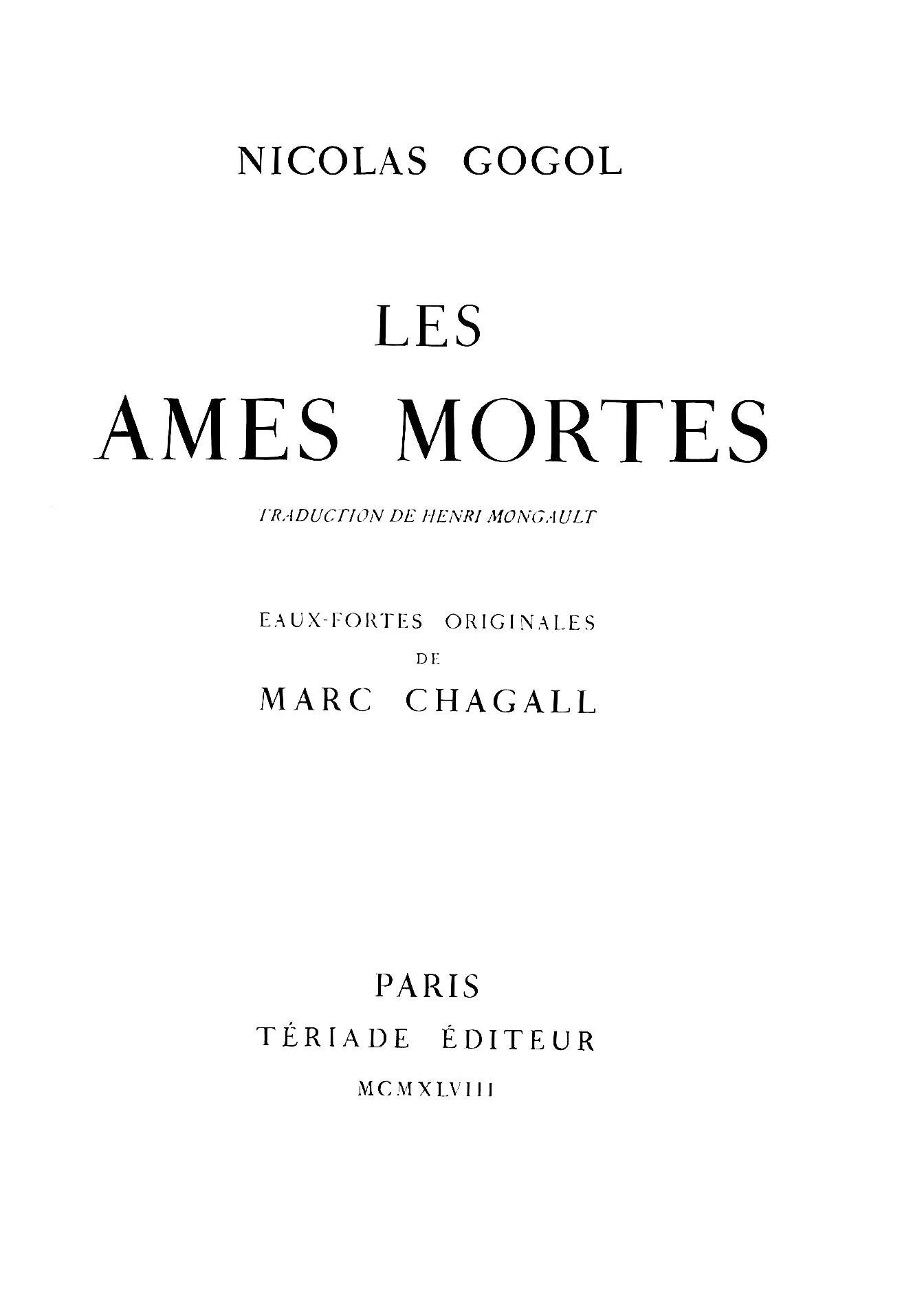 Marc Chagall, Mrs. Korobotchka, from Nicolas Gogol, Dead Souls, 1923-1927 For Sale 5