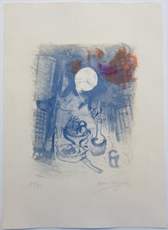 Marc Chagall -- Nature morte bleue