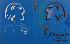 Vintage Marc Chagall, "Original Lithograph Book 4" 2Original Lithograph 12 1/2 x 21