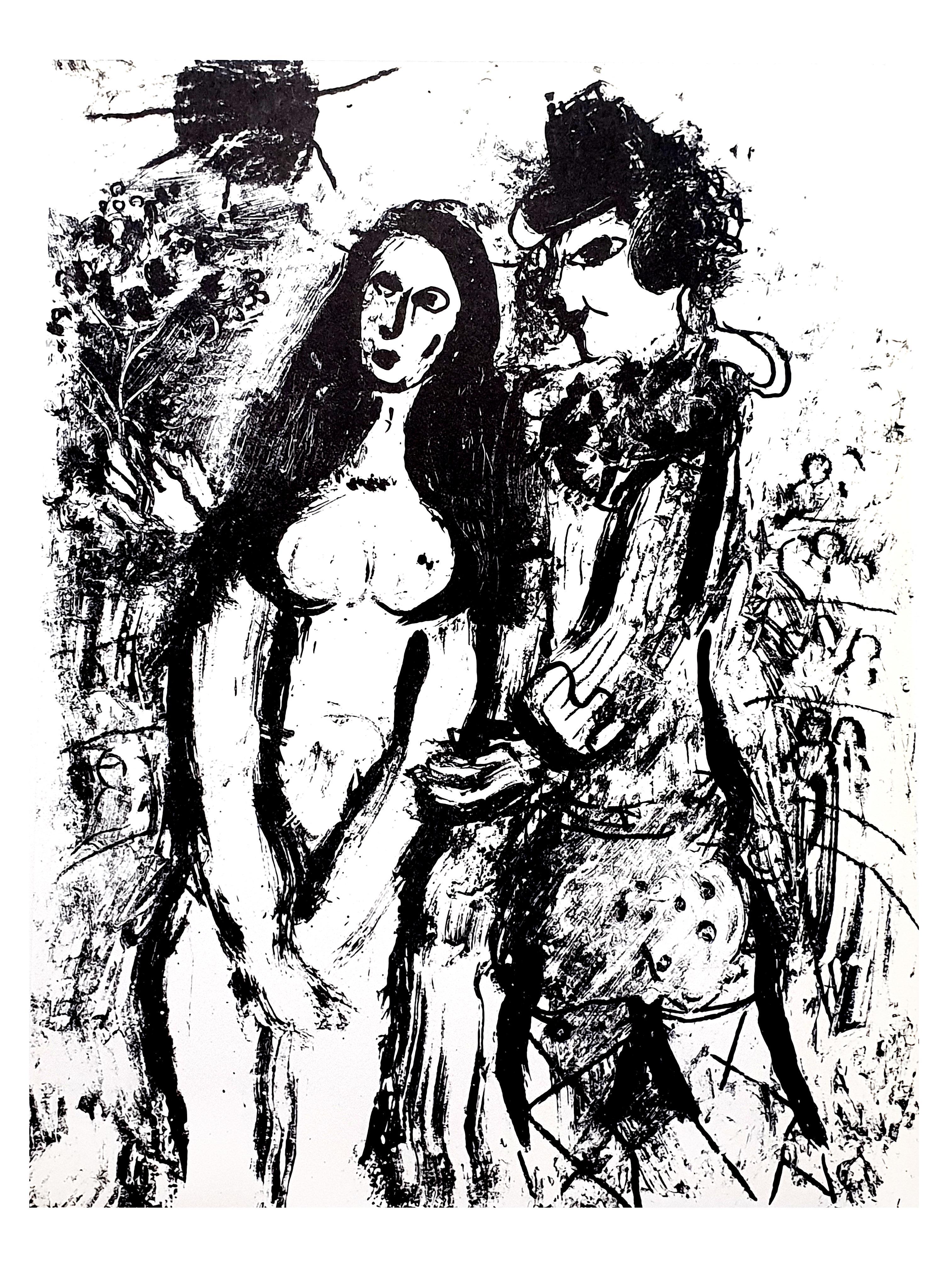 Marc Chagall
Lithographie originale
1963
Dimensions : 32 x 24 cm
Non signé, tel que publié dans "Chagall Lithographe 1957-1962. VOLUME II"
Edition de plusieurs milliers d'exemplaires
Etat : Excellent

Marc Chagall  (né en 1887)

Marc Chagall est né