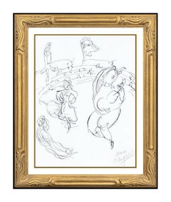 Marc Chagall Lithograph Hand Signed Ceiling Paris Opera
