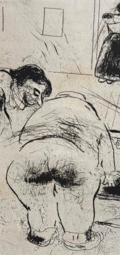 Marc Chagall, Our Hero Wanted to Be Ready, from Dead Souls, 1923–1927