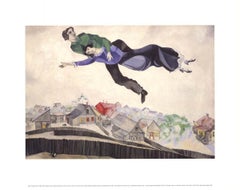 Marc Chagall 'Über der Townes von Vitebesk' Mitte des Jahrhunderts