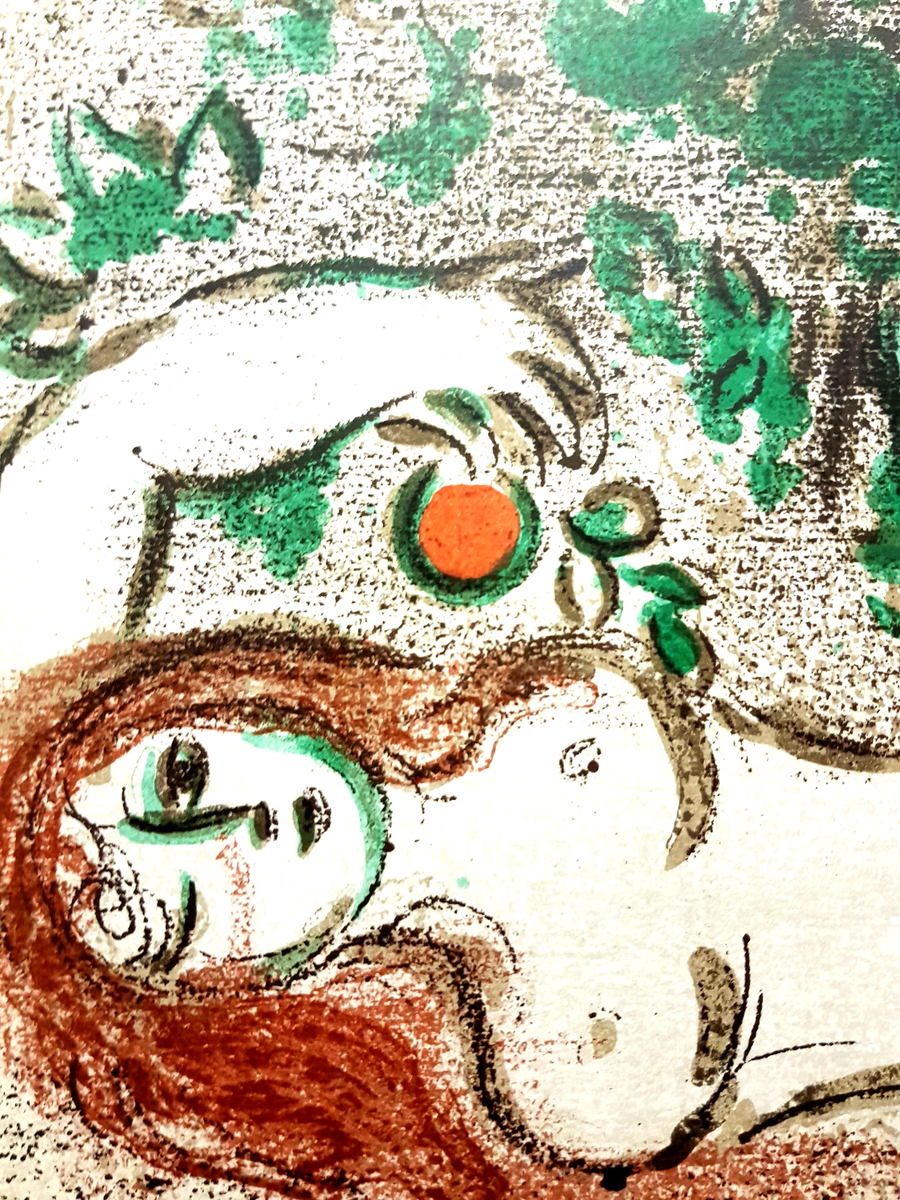 Marc Chagall - Paradise - Original Lithograph For Sale 2