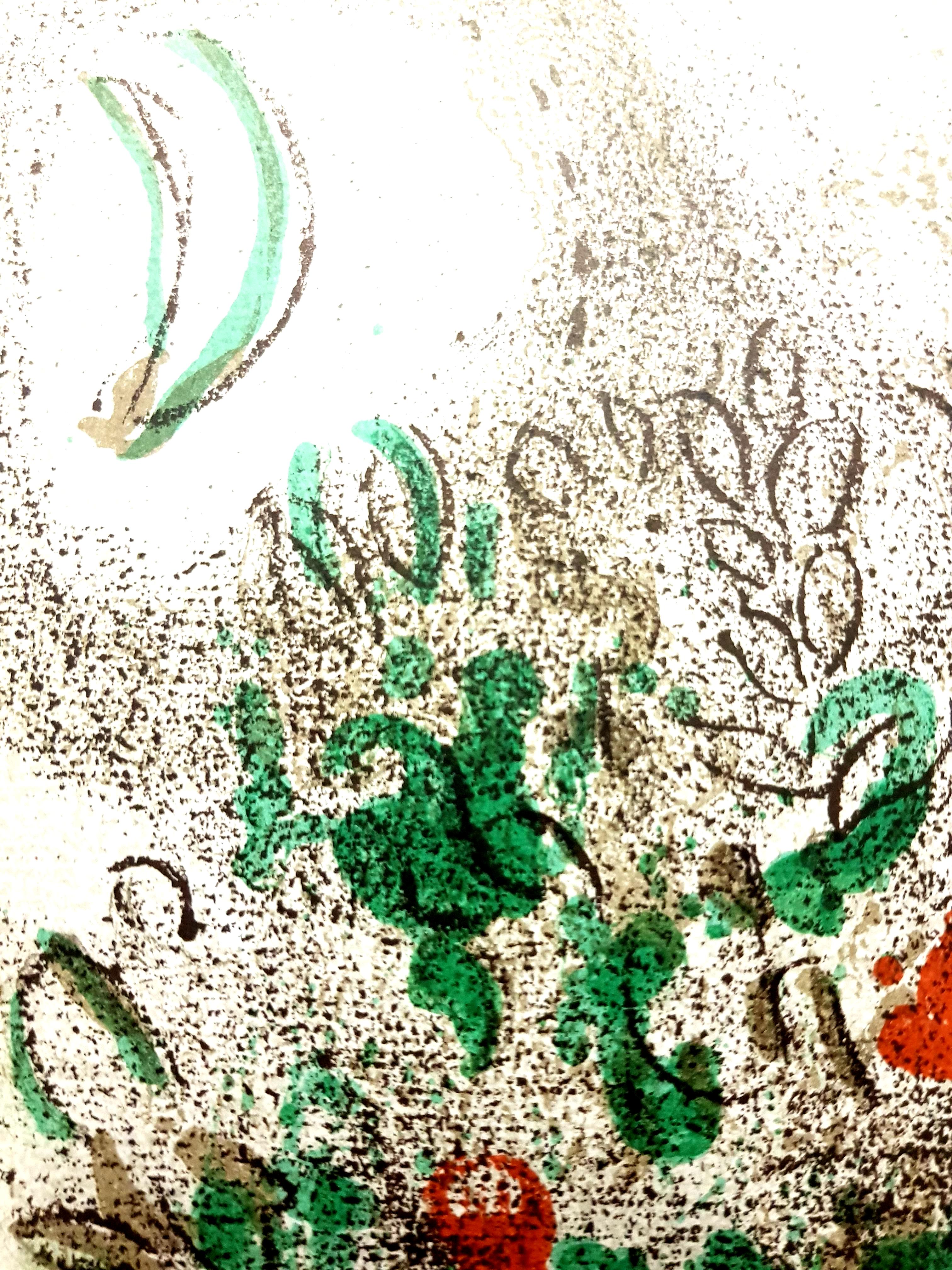 Marc Chagall - Paradise - Original Lithograph For Sale 4