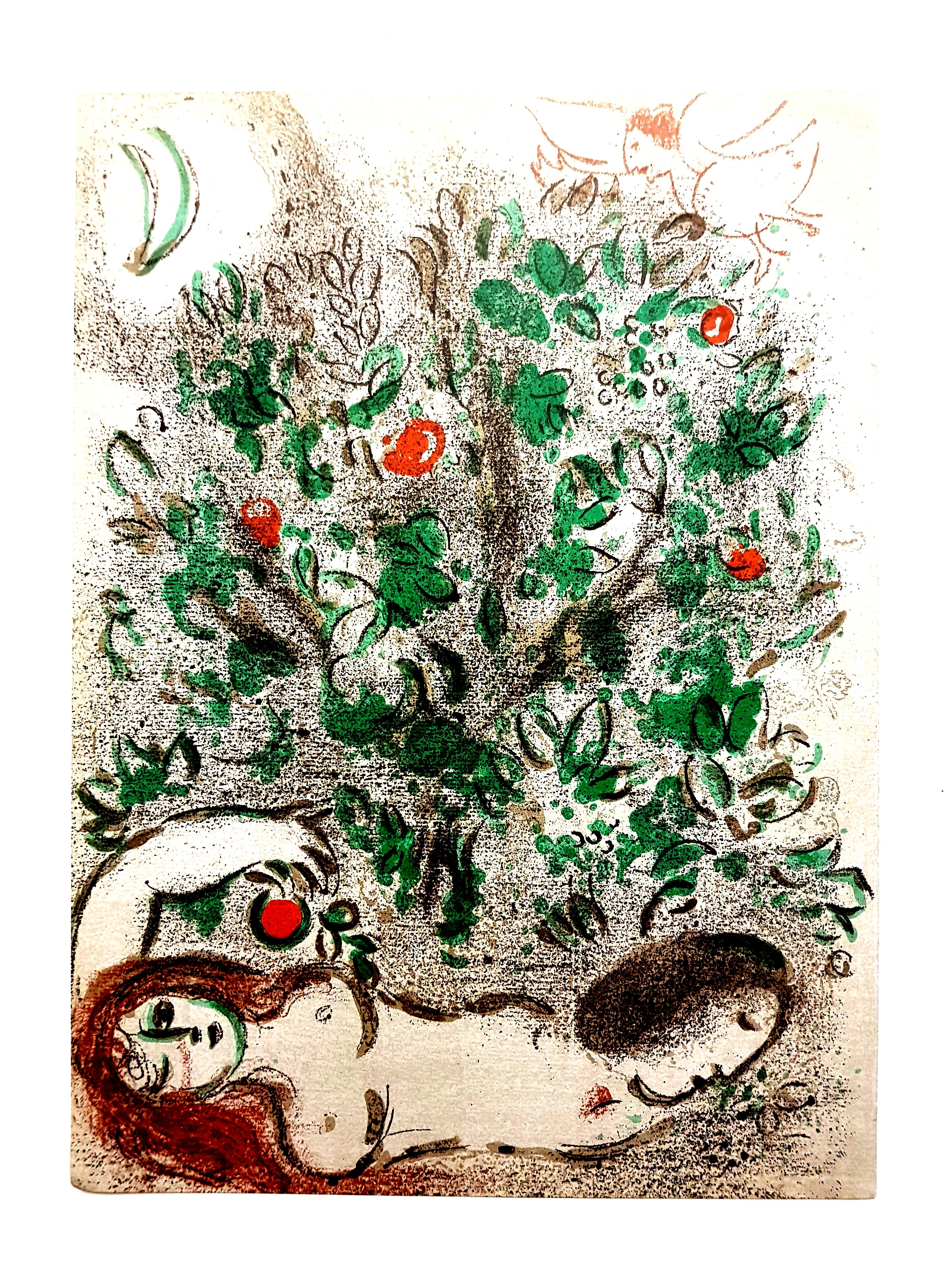 Marc Chagall - Paradise - Original Lithograph For Sale 5