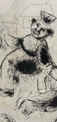 Marc Chagall, Pavel Ivanovitch Is Brought Back to the Inn, Dead Souls, 1923–1927