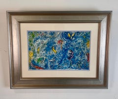 Marc Chagall " Peace" Lithograph, Hand Signed and Frame